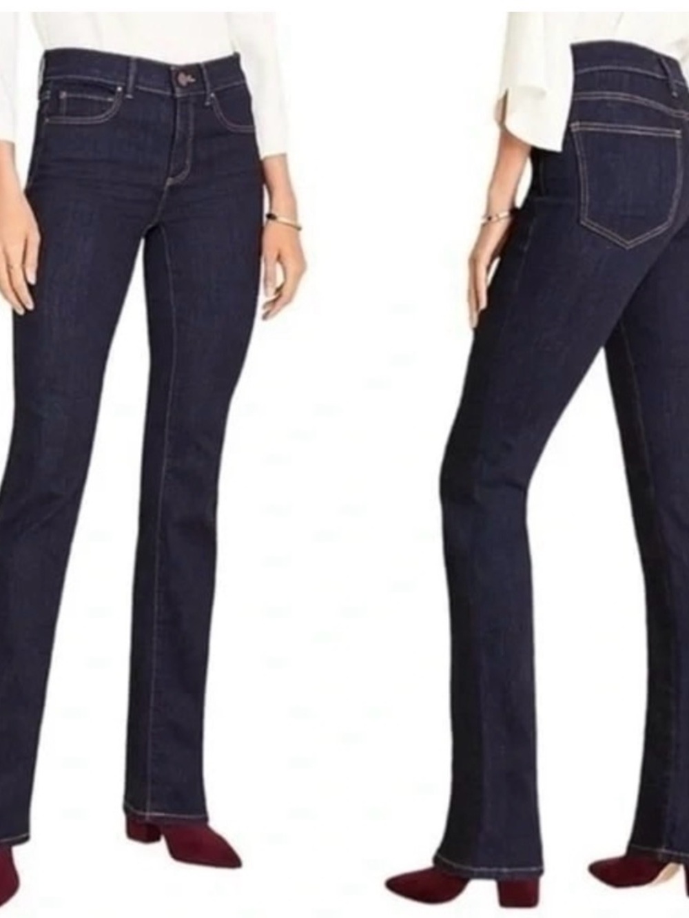 Ann Taylor Dark Indigo Bootcut Jeans